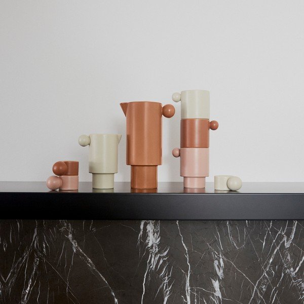 Gaiši rozā porcelāna krūze Inka – OYOY Living Design-image-1