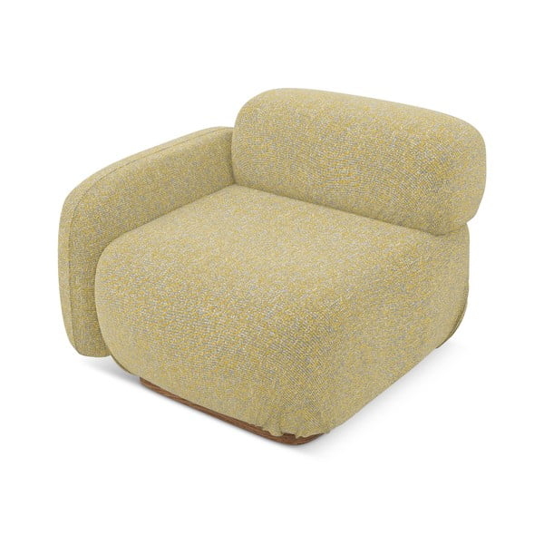 Dzeltena modulārā dīvāna daļa (ar kreiso stūri) Ailani – Makamii-image-3