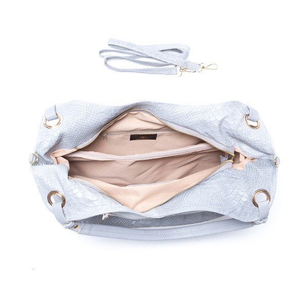 Ādas rokassoma Isabella Rhea 8006 Grigio-image-1