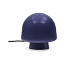 Tumši zila galda lampa ar stikla abažūru (augstums 20 cm) Reig – Kave Home