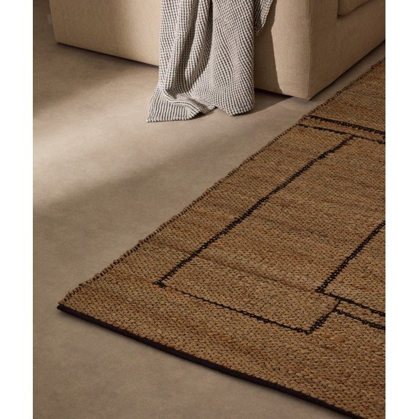 Dabīga toņa divpusējs/ar rokām darināts džutas paklājs 200x300 cm Velira – Kave Home-image-2