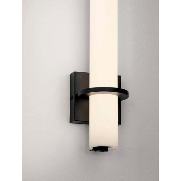 Balta/matēti melna tērauda LED sienas lampa Luca – Nova Luce-image-3