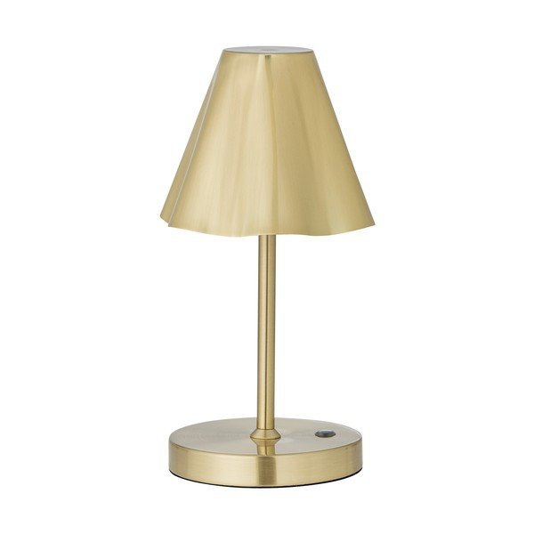 Misiņa krāsas LED galda lampa ar metāla abažūru (augstums 28 cm) Lianna – Bloomingville