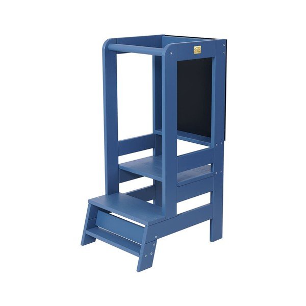 Zils priedes masīvkoka bērnu kāpslītis Montessori – Meowbaby