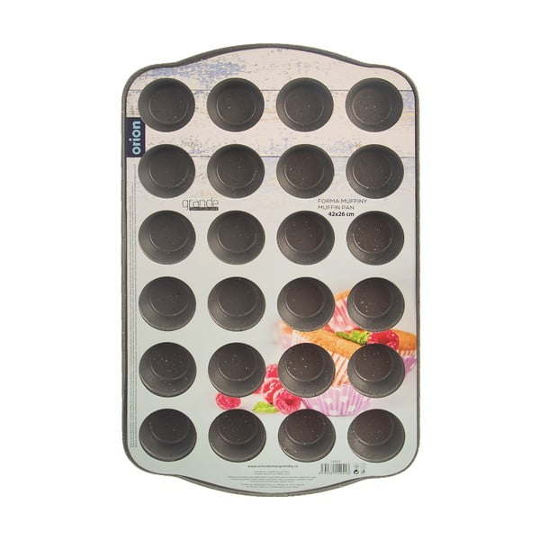 Metāla cepšanas forma mafiniem 26x42 cm Grande – Orion-image-3