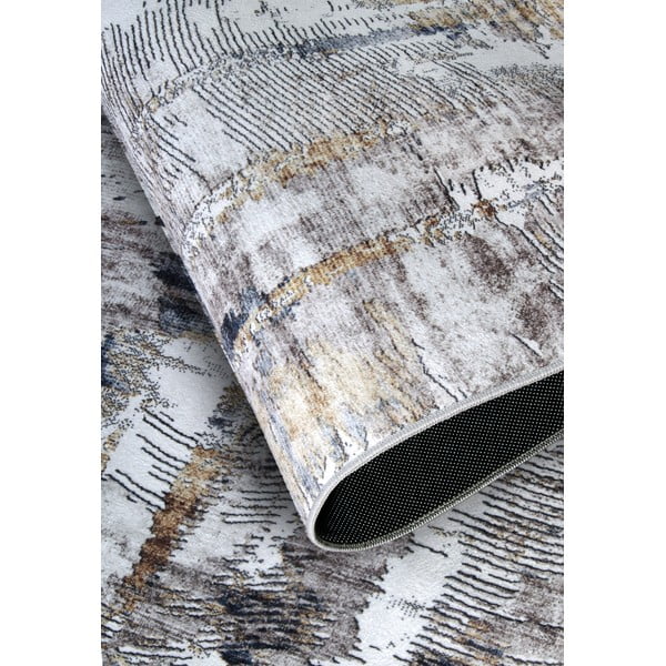 Gaiši pelēks paklājs 80x150 cm Malard Anthracite Gold – Elle Decoration-image-3