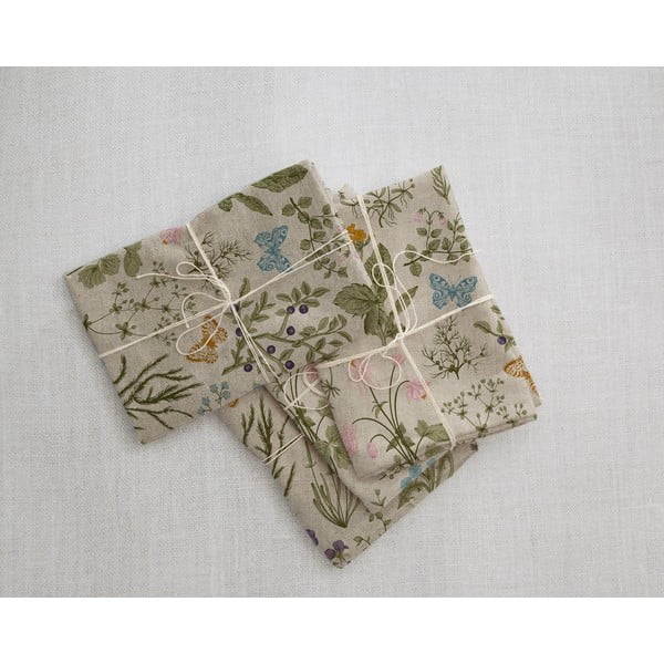 Tekstila salvetes (4 gab.) Botanical – Surdic-image-1