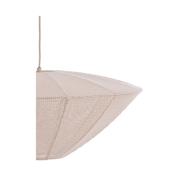 Krēmkrāsas piekaramā lampa ar auduma abažūru Satilla – Light & Living-image-4