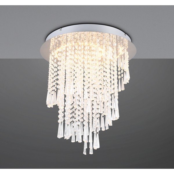 Sudraba krāsas LED griestu lampa ø 45 cm Pomp – Reality-image-1