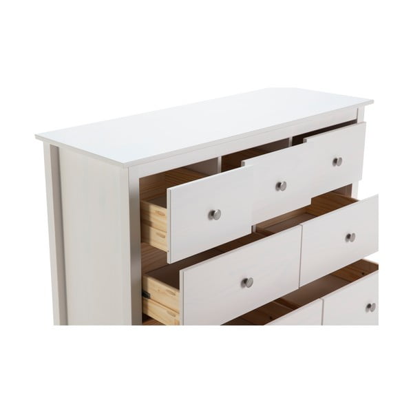 Balta priedes masīvkoka zema kumode 110x80 cm Berna – Marckeric-image-4