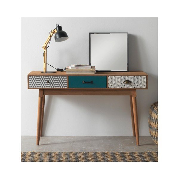 Melna galda lampa Zoss koka-image-2