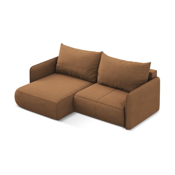 Oranžs salokāms/ar uzglabāšanas vietu stūra dīvāns (ar kreiso stūri) Nanea – Makamii-image-4