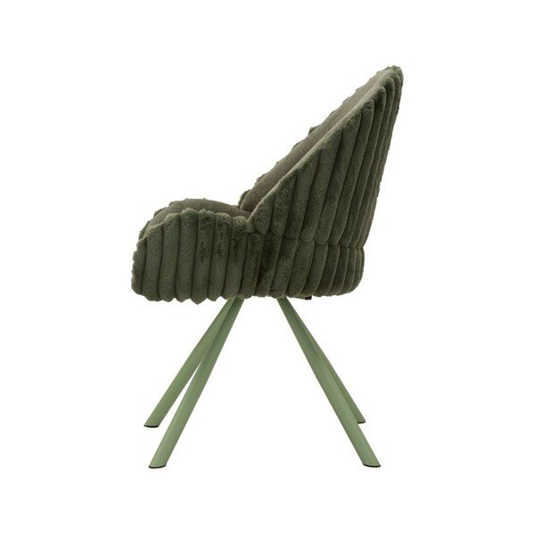 Zaļi polsterēti ēdamistabas krēsli ar roku balstiem (2 gab.) Stockholm – Mauro Ferretti-image-4