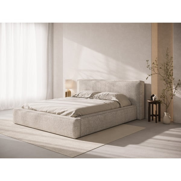 Bēšs polsterēts gultas galvgalis 189x100 cm Olivia – Micadoni -image-1