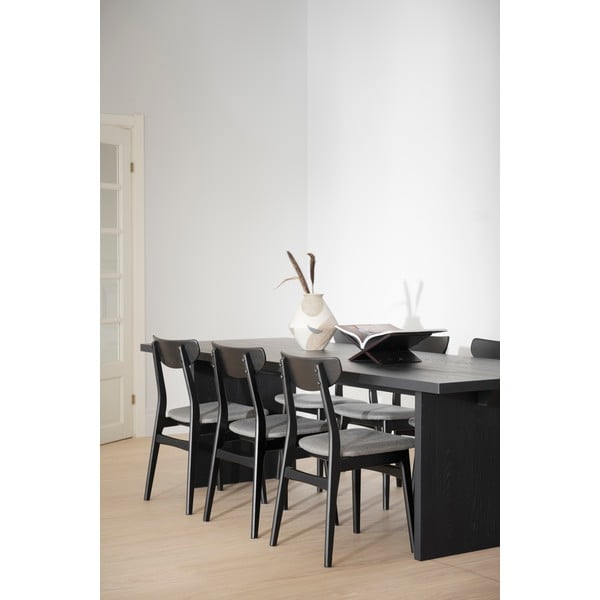 Melni ēdamistabas krēsli (2 gab.) Rodham – Rowico-image-2