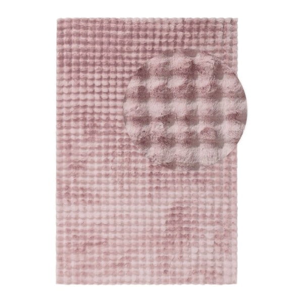 Rozā mazgājams paklājs 160x230 cm Bubble Pink – Mila Home