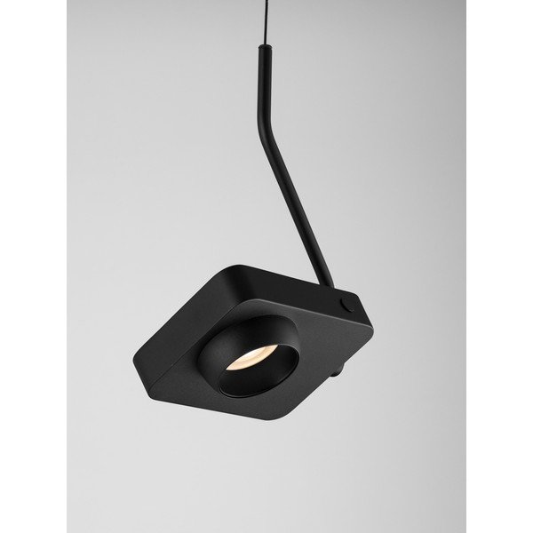 Melna alumīnija LED piekaramā lampa ar saliekamu konstrukciju/ar regulējamu spilgtumu Kedros – Nova Luce-image-1