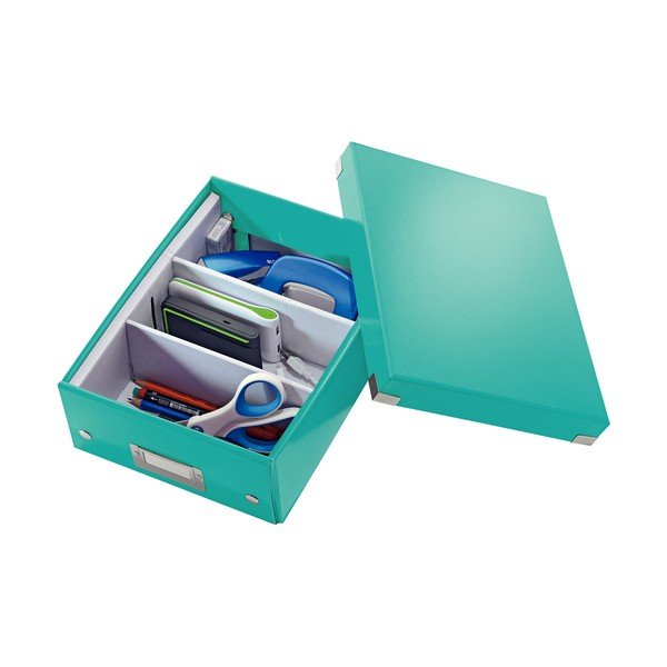 Tirkīzzila kaste ar organizatoru Leitz Click&Store, garums 28 cm-image-3