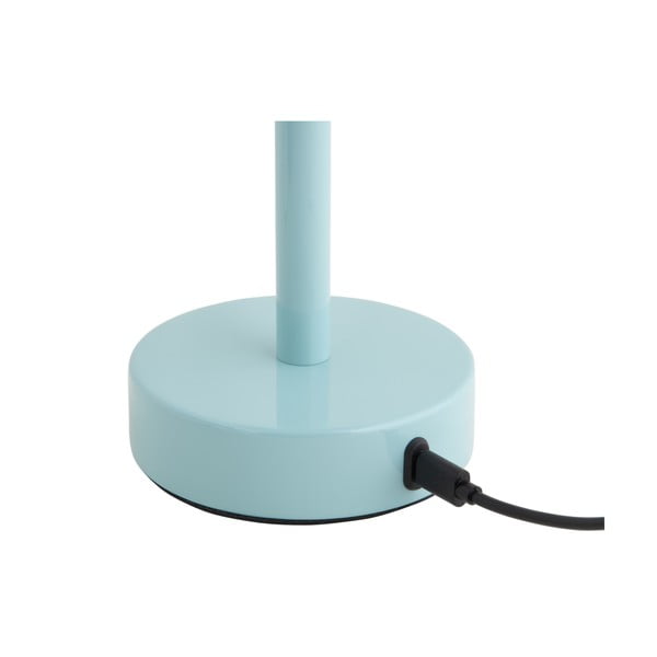 Gaiši zila LED galda lampa ar metāla abažūru (augstums 24,5 cm) James – Leitmotiv-image-4