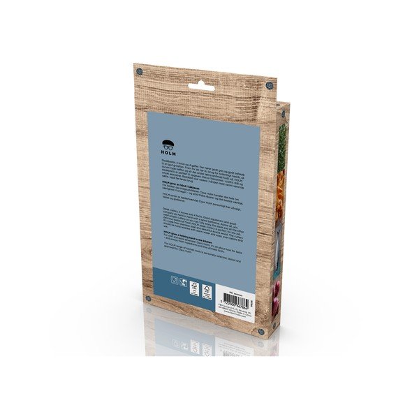 Sudraba krāsas/dabīga toņa nerūsējošā tērauda steika galda piederumi (8 gab.) – Holm-image-4