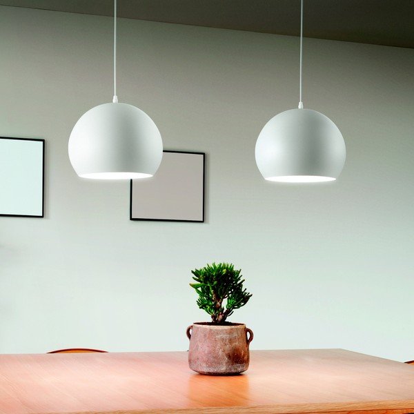 Balta piekaramā lampa Evergreen Lights Fahar-image-1