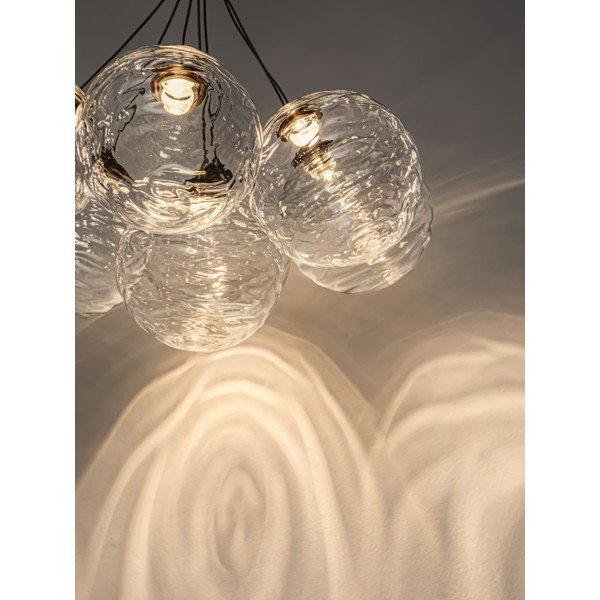 Misiņa krāsas stikla LED piekaramā lampa ar regulējamu spilgtumu ø 42 cm Blazik – Nova Luce-image-1