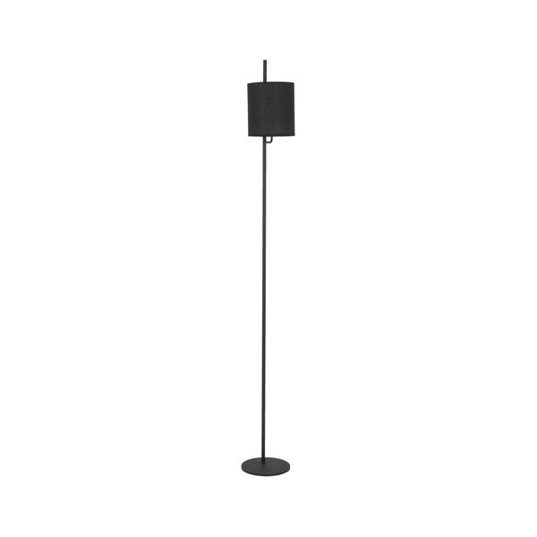Melna metāla stāvlampa (augstums 176 cm) Yama – Nova Luce