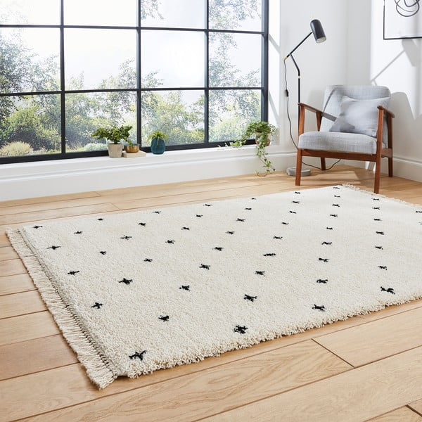 Melnbalts paklājs Think Rugs Boho Dots, 120 x 170 cm-image-2