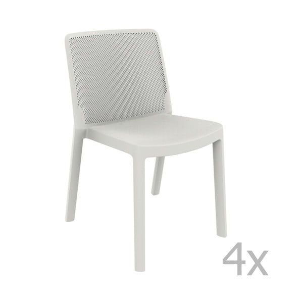 4 baltu dārza krēslu komplekts Resol Fresh Garden
