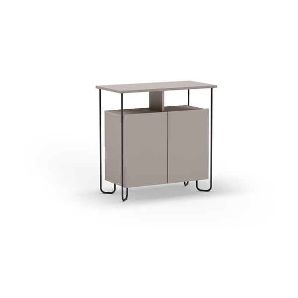 Pelēks/bēšs skapītis 80x80 cm Dilly – Marckeric-image-1