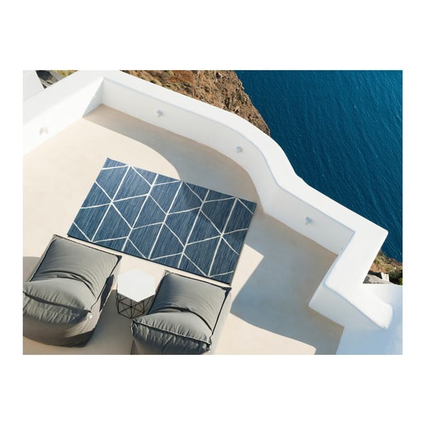 Zils āra paklājs Universal Elba Geo, 60 x 110 cm-image-2