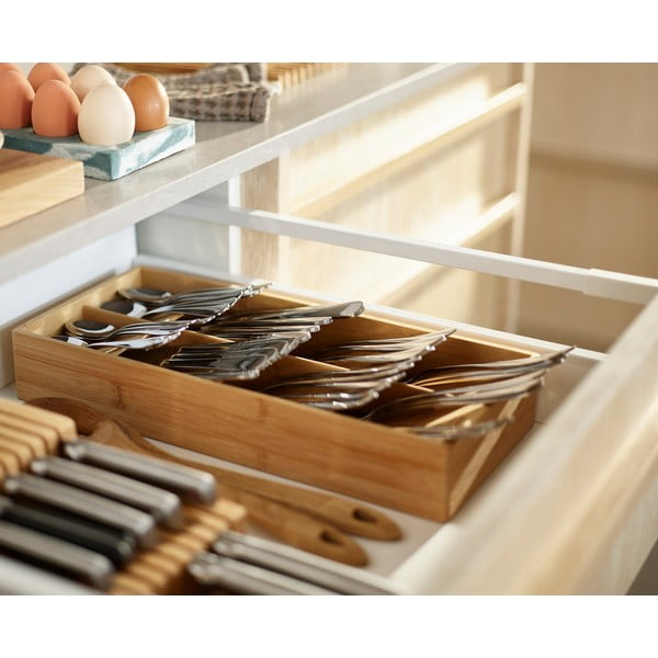 Dabīga toņa bambusa galda piederumu organizators 17,5 x 38 cm DrawerStore – Joseph Joseph-image-4