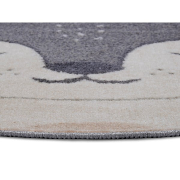 Pelēks bērnu paklājs ø 140 cm Fox – Hanse Home-image-1