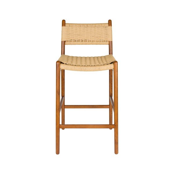 Dabīga toņa dižskābarža masīvkoka bāra krēsls (sēdekļa augstums 67,5 cm) Cecile – Dutchbone-image-2