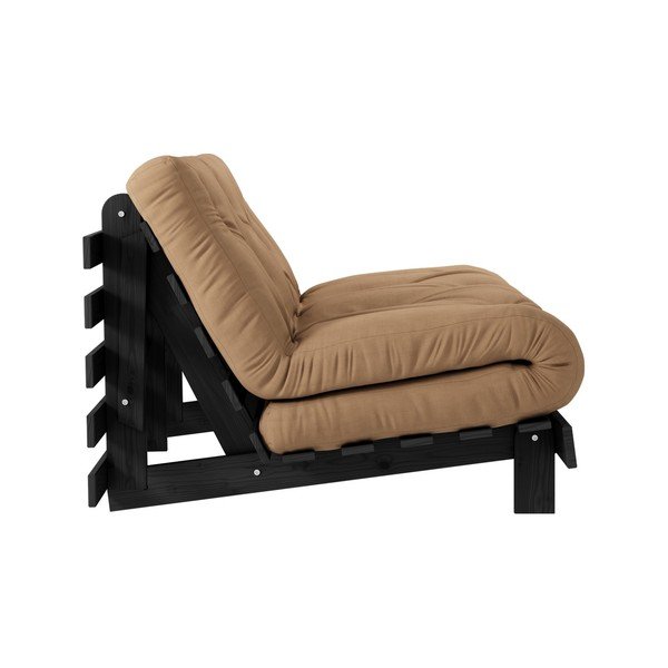 Brūns izvelkamais dīvāns 140 cm Roots – Karup Design-image-4