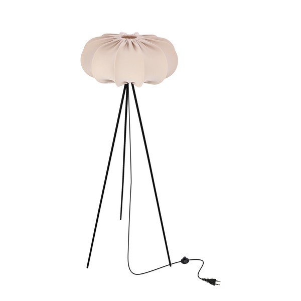 Bēša stāvlampa ar auduma abažūru (augstums 147 cm) Cafee – Candellux Lighting