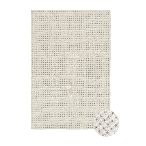 Ziloņkaula krāsas mazgājams/ar rokām darināts vilnas paklājs 170x240 cm Unexpected Wool – Lorena Canals