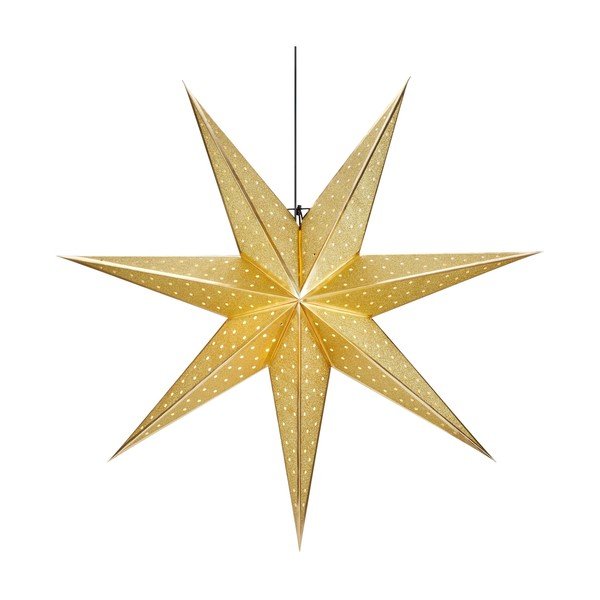 Ziemassvētku piekaramā gaismas dekorācija zelta krāsā Markslöjd Glitter, garums 75 cm