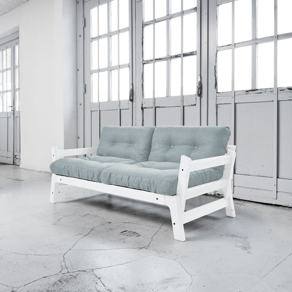 Dīvāns gulta Karup Step White/Sky Blue