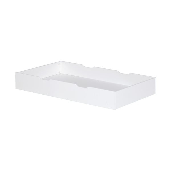Balta atvilktne zem bērnu gultas 70x140 cm White Junior – Flexa