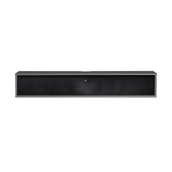 Melns/antracīta pelēks TV galdiņš 133x22 cm Mistral – Hammel Furniture