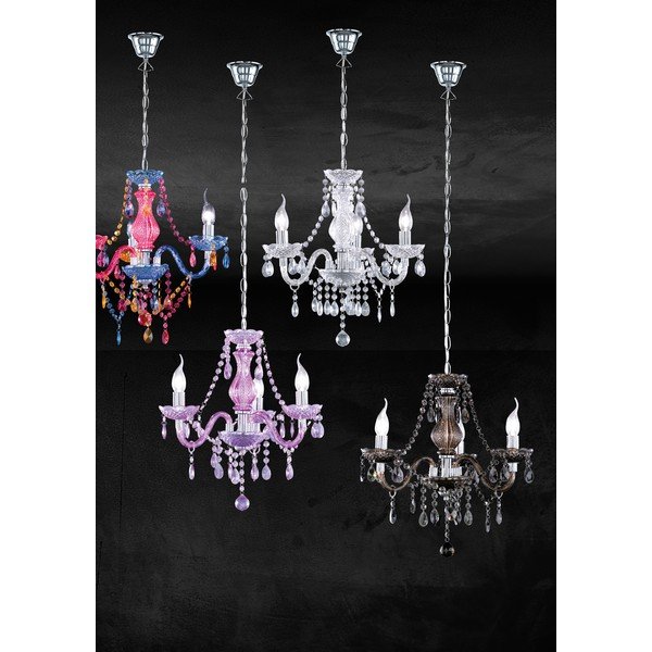 Metāla piekaramā lampa ar akrila stikla abažūru ø 46 cm Lüster – Reality-image-3