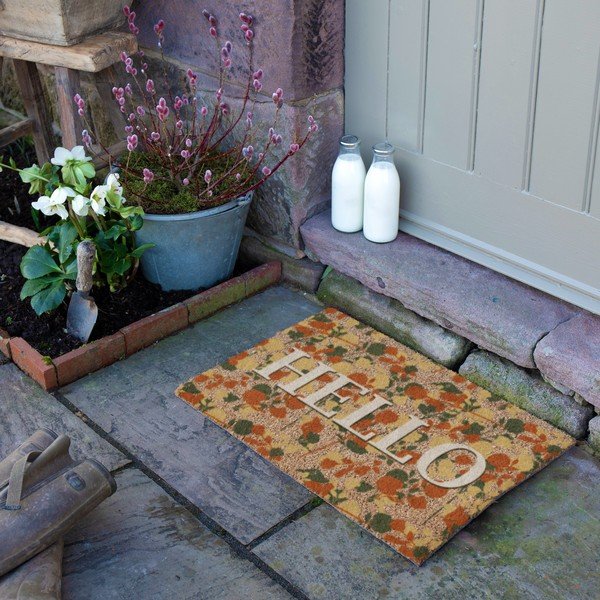 Kokosšķiedras kājslauķis 40x60 cm Hello Floral – Artsy Doormats-image-3