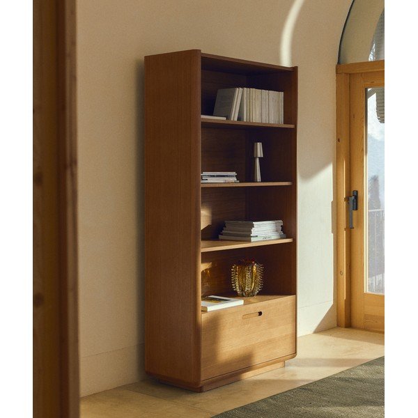 Oranža stikla rokām darināta vāze (augstums 23 cm) Nicora – Kave Home-image-3