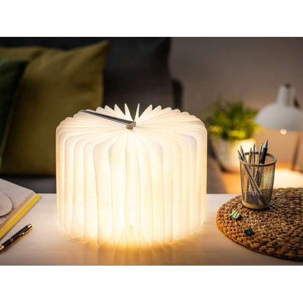 Pelēks gaismas dekors ar USB Booklight – Gingko-image-4