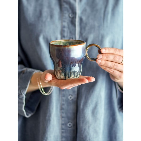 Zilas akmensmasas tasītes (4 gab.) 300 ml Nigel – Bloomingville-image-1