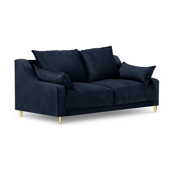 Tumši zils divvietīgais dīvāns Mazzini Sofas Pansy, 150 cm