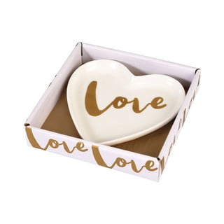Dekoratīvs porcelāna šķīvis Rex London Love Heart