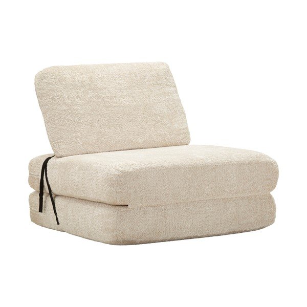 Balts izvelkams atpūtas krēsls no buklē auduma Faster – Mauro Ferretti