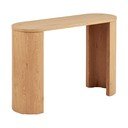 Dabīga toņa konsoles galds ar ozolkoka imitāciju 38x114 cm Bibione – House Nordic